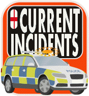 Current serious traffic incidents in England UK